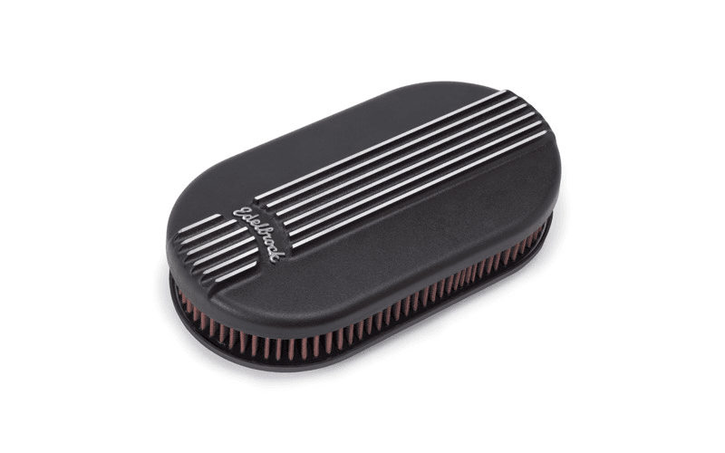 Luftfilter Oval Alu schwarz