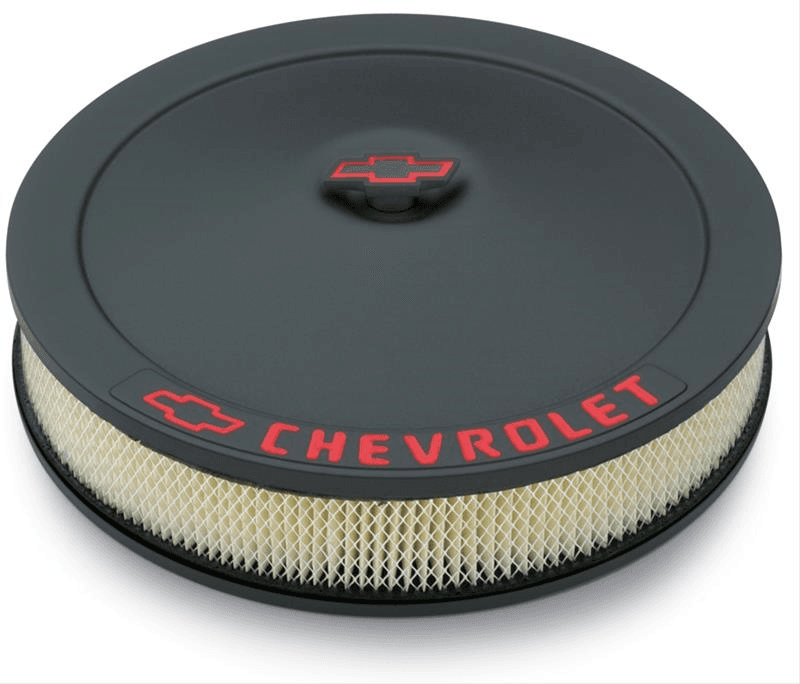 Luftfiltergehäuse schwarz mit Chevy Logo