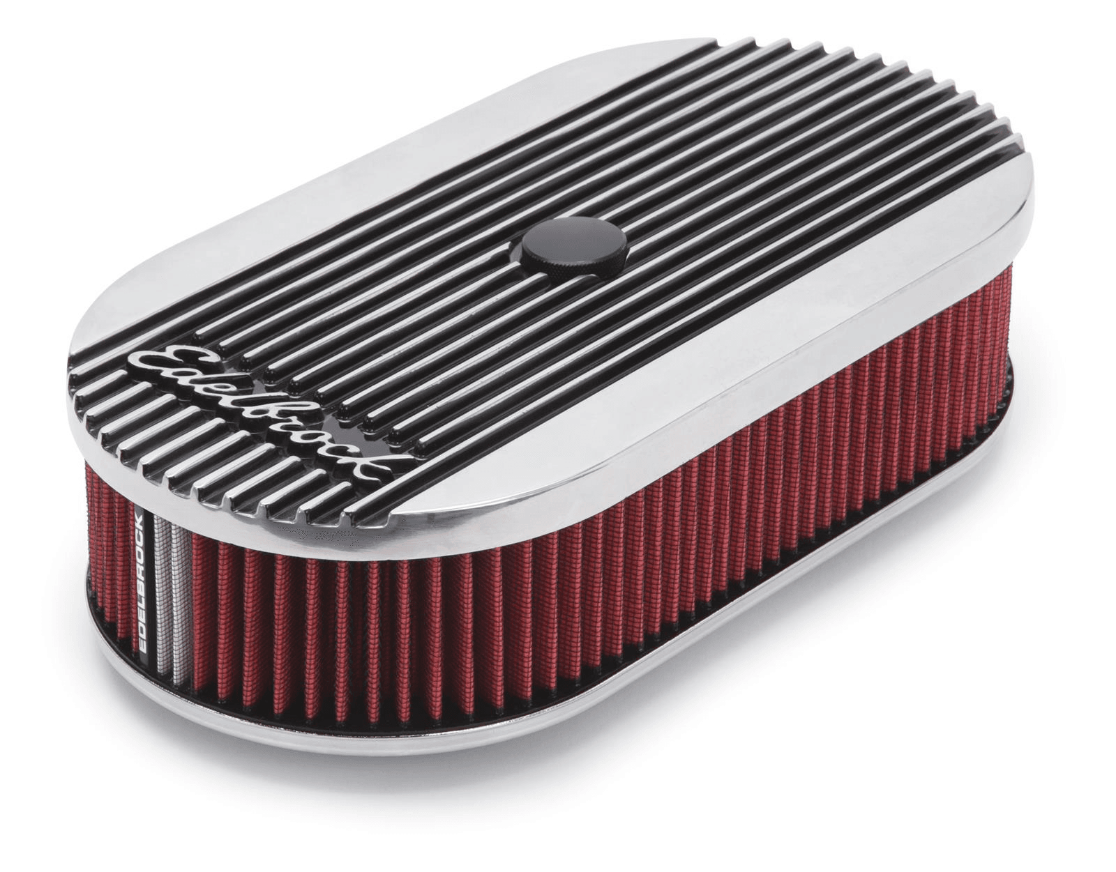 Luftfilter Oval Aluminium poliert Luftfilter Oval Aluminium poliert