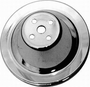 Riemenscheibe Wasserpumpe Chrom Small Block kurz 1-fach