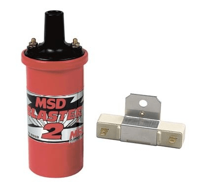 Zündspule MSD Red Blaster II 0.8Ohm Ballastwiderstand