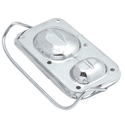 Hauptbremszylinderdeckel Chrom 76.2mm x 143mm Hauptbremszylinderdeckel Chrom 76.2mm x 143mm