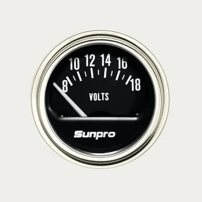 Voltmeter chrom-schwarz Voltmeter chrom-schwarz