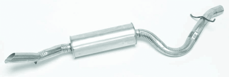 Auspufftopf mit Rohr