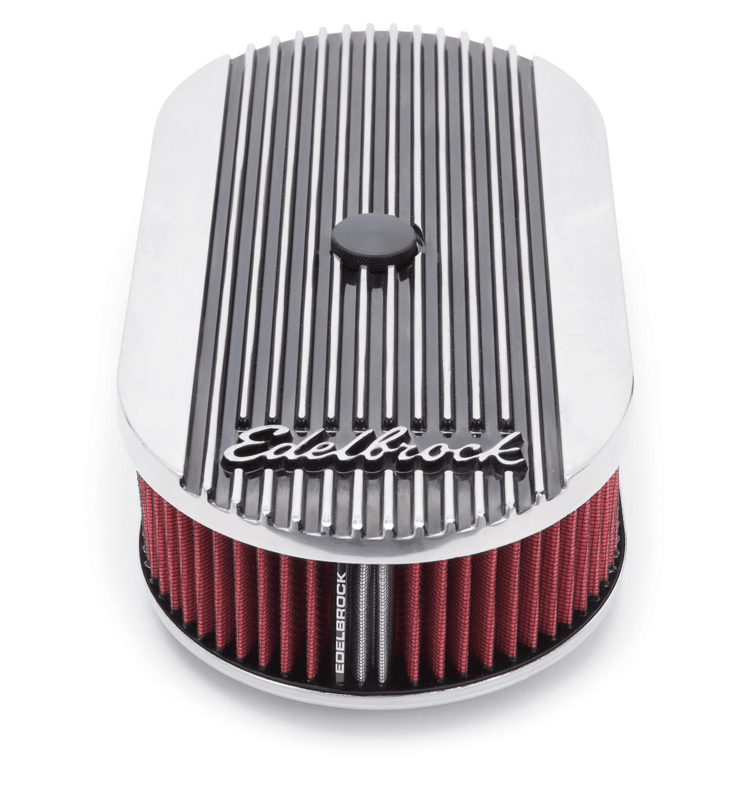 Luftfilter Oval Aluminium poliert Luftfilter Oval Aluminium poliert