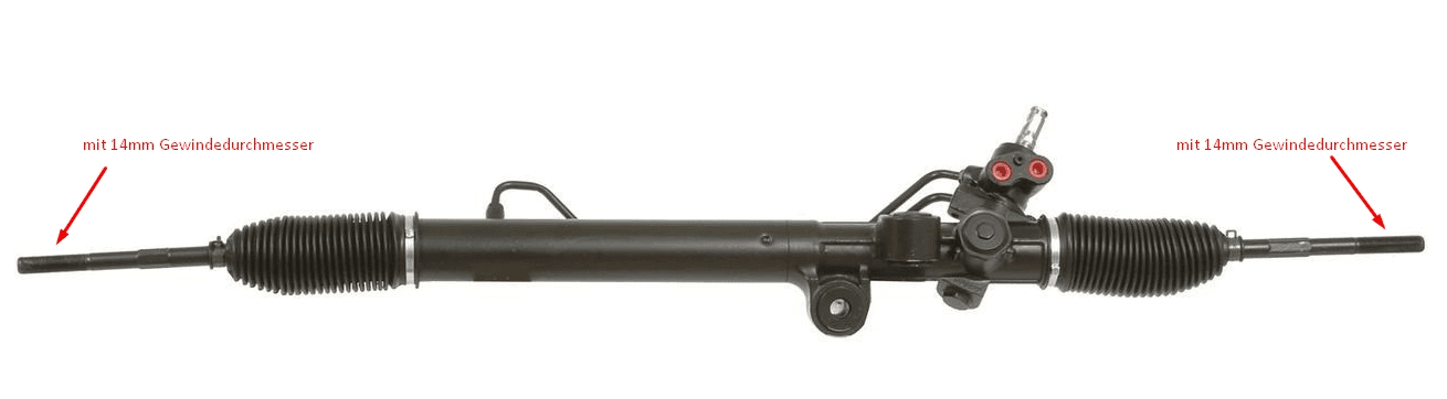 Zahnstangenlenkgetriebe Generalüberholt H3 Hummer 14mm